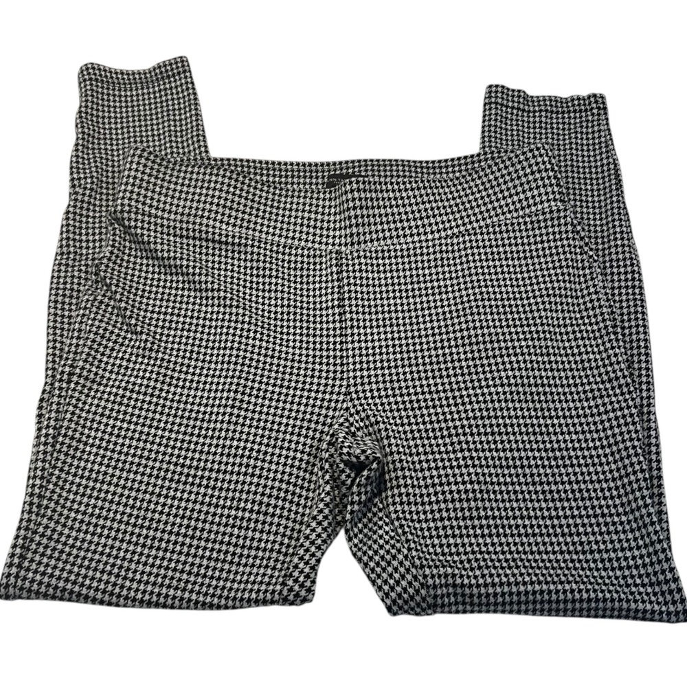 Ann Taylor Factory Houndstooth Black & White Leggings Women's‎ Size 2 Stretch